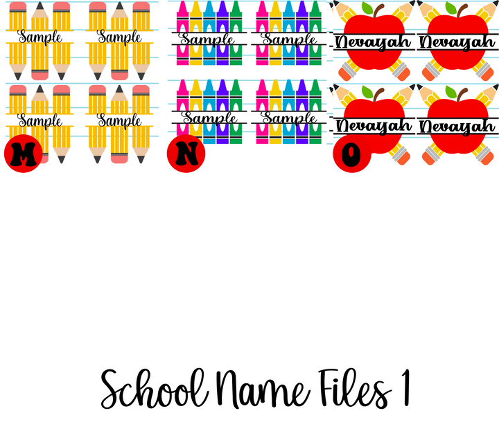 School Name Files (SCH02)