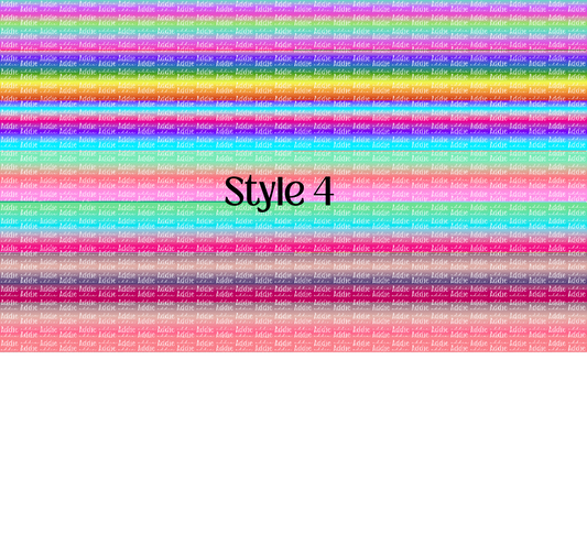 7-1 Style 4 Color Name Yard Single Name