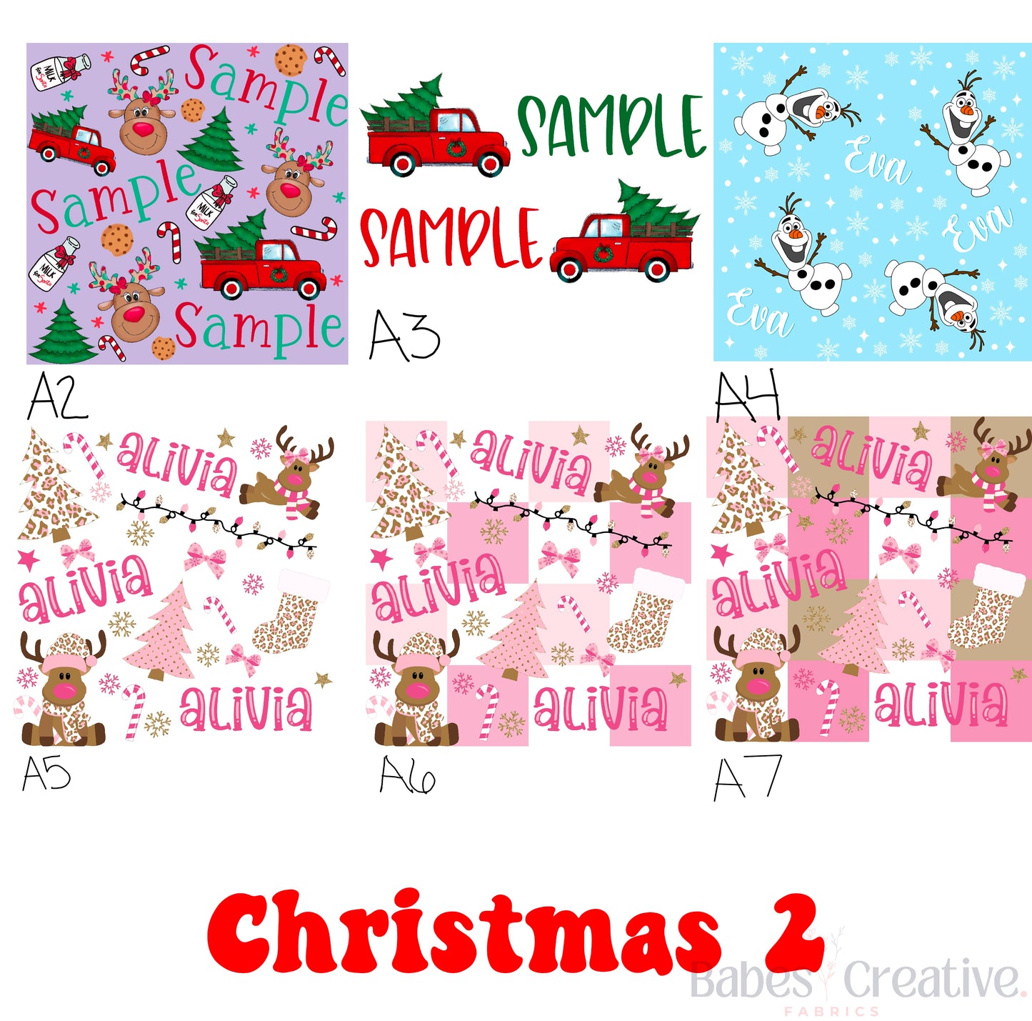 Christmas Name Files Set 2