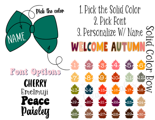 Personalize Welcome Autumn Sailor Strips